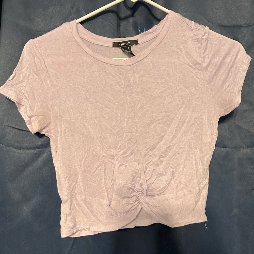 Forever 21 purple crop top